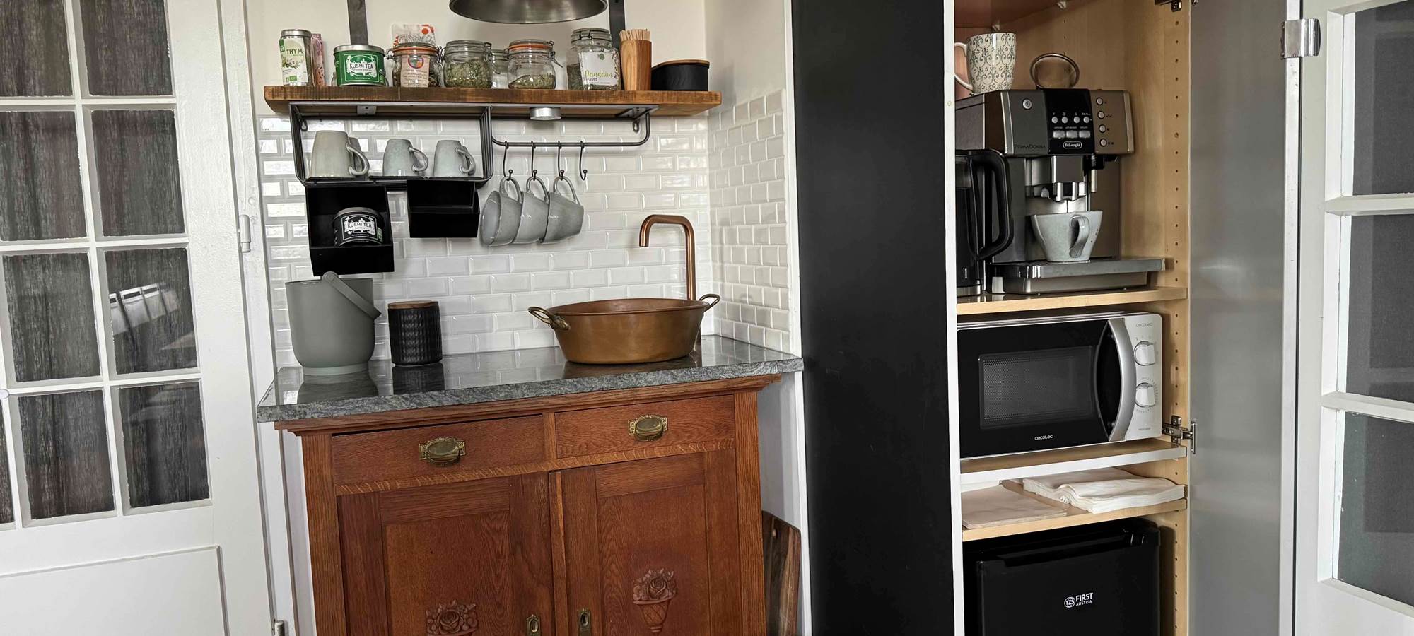 Coin kitchenette au salon