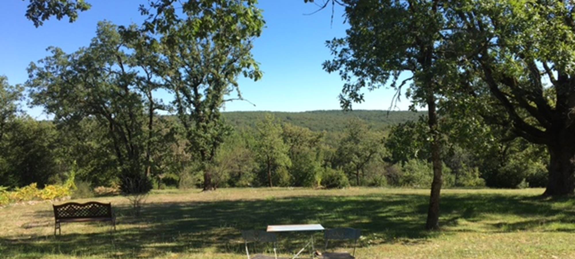 La vue de la terrasse