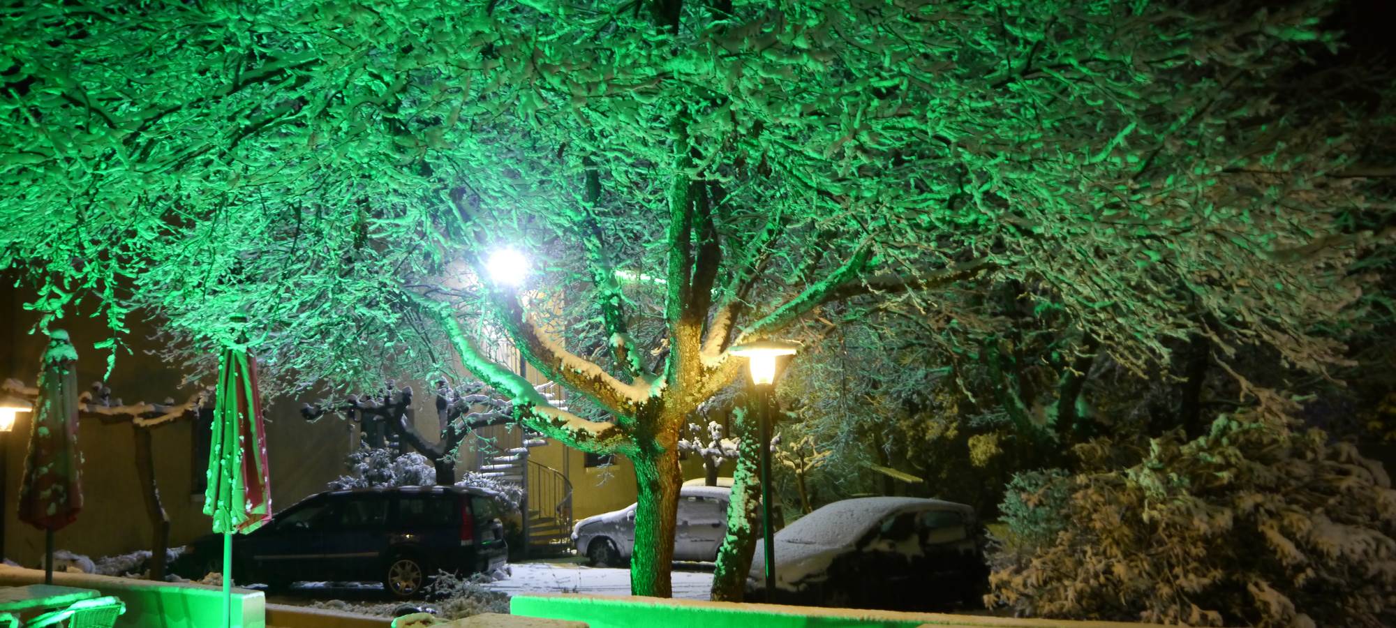 Hôtel Ardèche un soir d'hiver