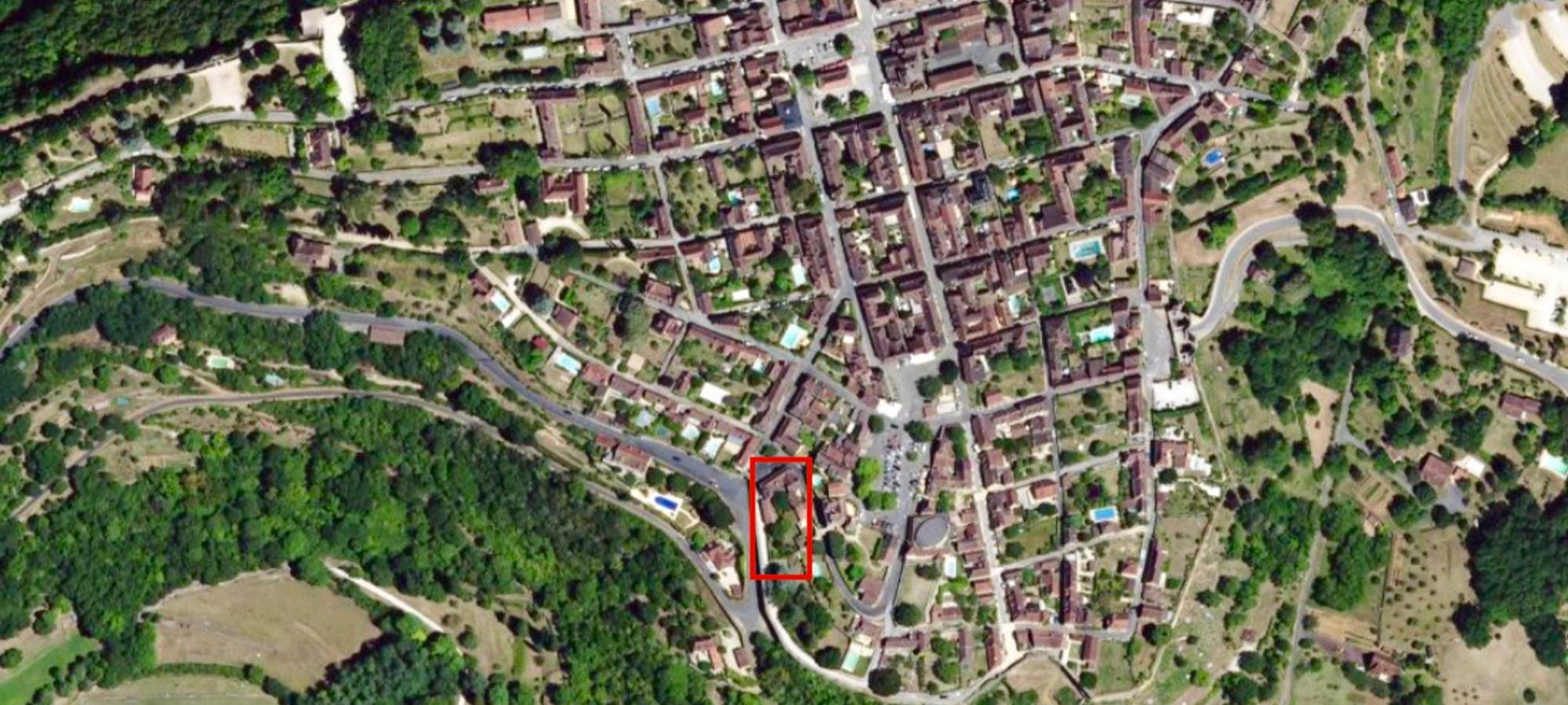 1 Logis à Domme: Plan de la bastide de Domme