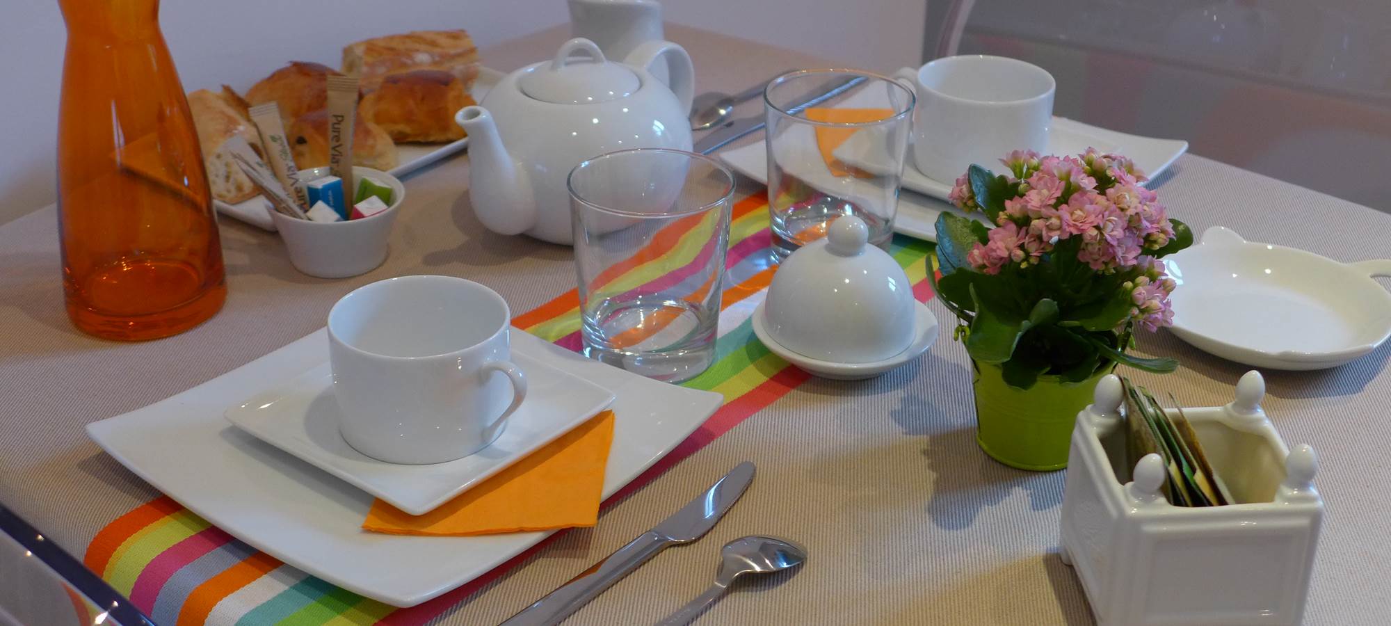 Table de petit déjeuner
