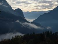 Mer de nuages sur la vallée de l'Ubaye
