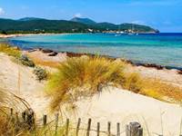 La plage de sable de Bacaggio