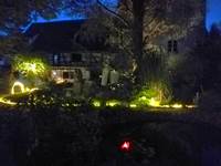 maison vue de nuit