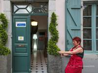 Entrée Maison de famile quartier Historique Oloron Sainte Marie dans les Pyrénnées