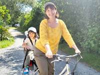 Balade à vélo avec Sacha et Cathy