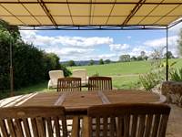 vue de la terrasse sur la nature