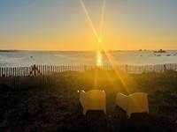Coucher de soleil sur la dune