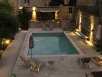 Hotel  marseillan la casa occitane by night