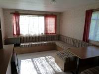 intérieur mobil home classique séjour