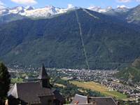 Vue sur Superbagnères depuis la maison