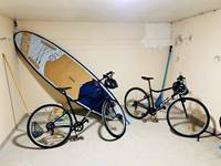 2 vélos et un stand-up-paddle à disposition