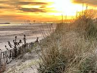 Coucher de soleil / plage de Valras