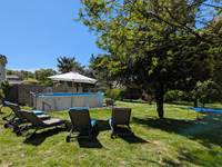 Vue du gîte piscine