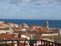 Vue panoramique sur Collioure et la mer
