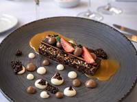 Tarte finger caramel végétal et crémeux chocolat