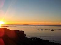 Coucher de soleil à l'île Segal à 150 m