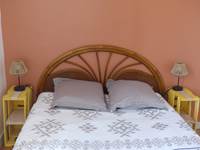 Chambre avec lit 2 personnes du Gîte de la Chevêche