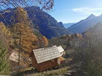 Vue de la cabane Les eaux tortes