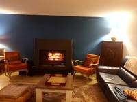 Feu de cheminée, ambiance cocooning