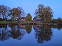 Vue de l'étang de pêche