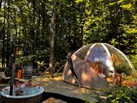 Bain nordique en extérieur