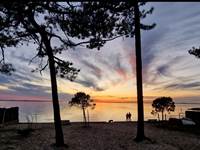 La plage de Taussat sur le Bassin d'Arcachon