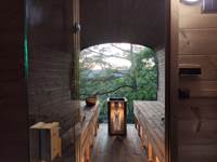 Vue panoramique dans le SAUNA