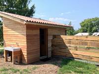 sanitaire privatif avec toilette sèche