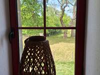 Vue sur la nature de la chambre Huppe fasciée