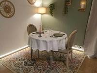 Table Romantique dressée Gîte Nid d' Etoiles