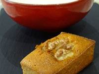 Gâteau aux noix, fromage blanc du pays basque au sirop d'érable