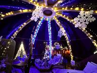 Bulle de nuit en hiver