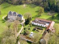 Château de la Caloterie et Gîte vus du ciel