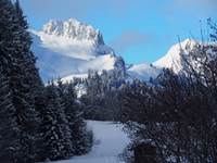 vue depuis la cuisine du chalet clémence