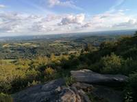 Vue depuis la Pierre Branlante à la Jonchère Saint Maurice - Monts d'Ambazac - Ferme de la Chevêche