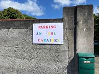 Entrée de notre parking