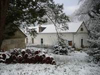 Gîte du château de la Caloterie sous la neige