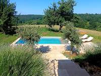 Les Volets Verts - vue sur piscine