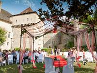 mariage cour gloriette