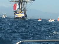 Arrivée de l'Hermione à Port Vendres