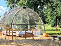 dôme transparent pour dormir à la belle étoile