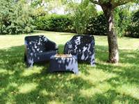 Dégustation de vin dans le jardin