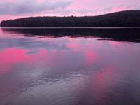 Coucher de soleil sur le lac