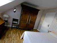 chambre rose à la ferme la Gautraie, Saint-James, Normandie