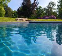 Vue piscine parc-galerie