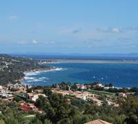 Vue sur Carqueiranne depuis la résidence-galerie