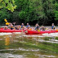 #saintleonsurvezere #châteauenfête #lascauxcanoë #canoëetprehistoire #aventureencanoë #coupdecoeur #plusbeauparcours #canoeenfamille #canoeenmai #ascension-presta