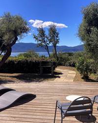 _Mini-Villa - Terrasse vue MV4 - Re´sidence Ogliastrello Location villas OLMETO plage piscine Corse-du-Sud