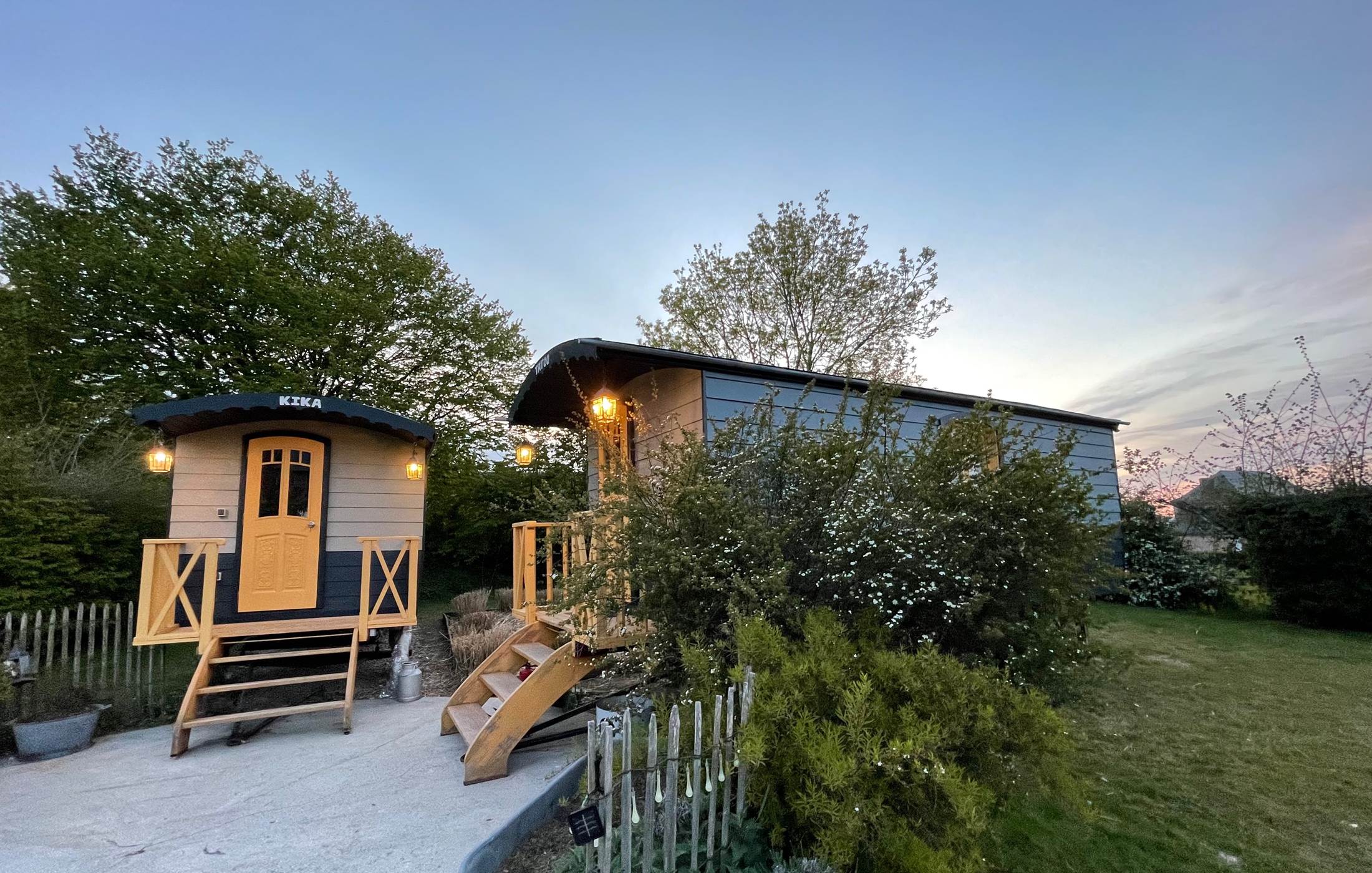 © Au Presbytère de Saigneville - les roulottes